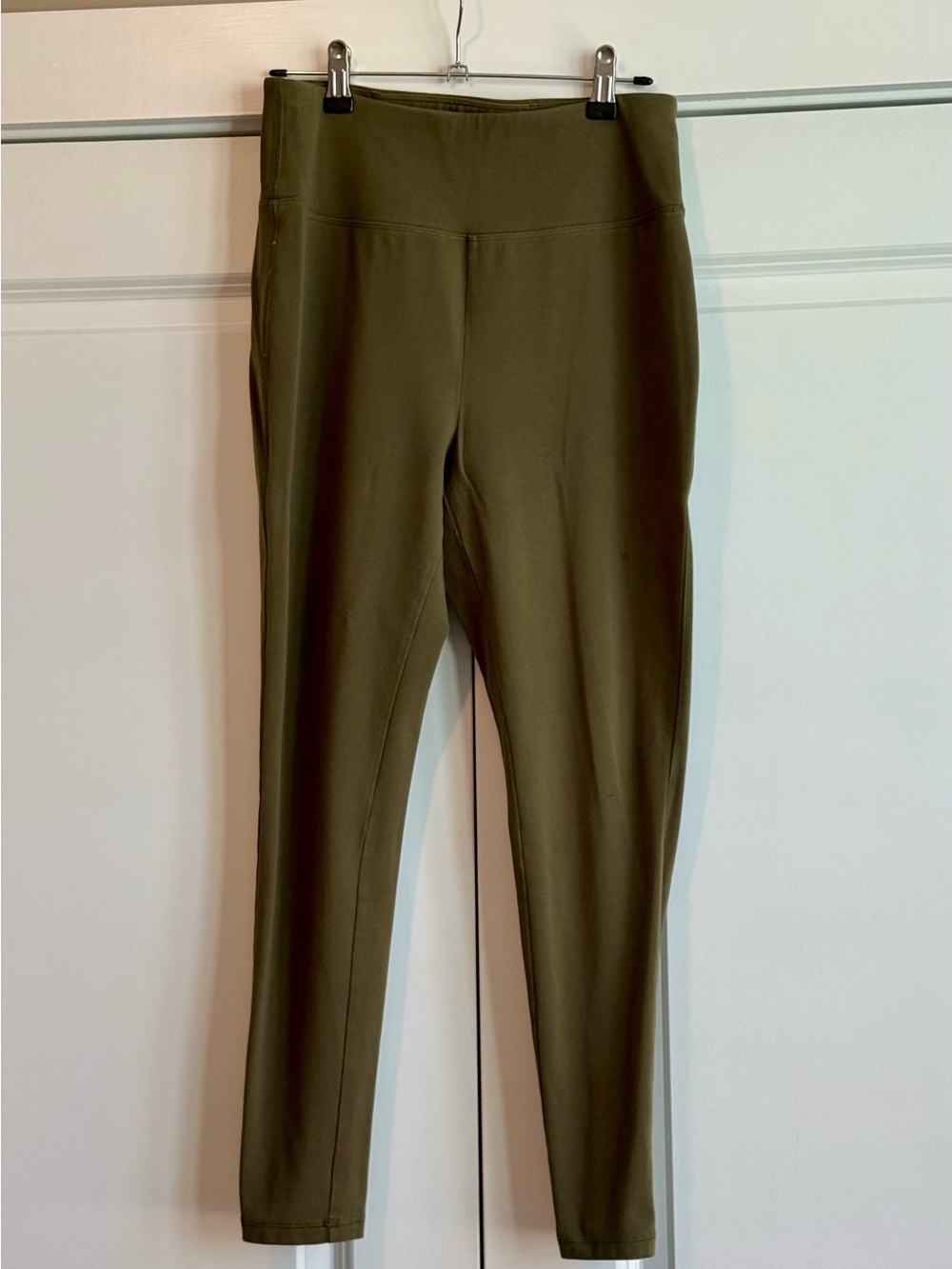 Talbots Olive High-Rise Ponte Leggings